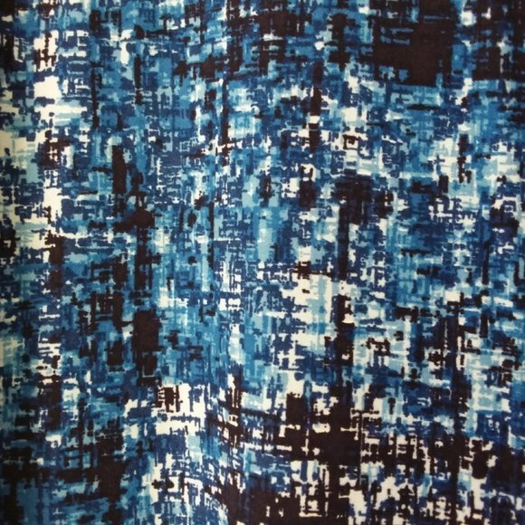 LuLaRoe Carly Dress Blue Short Sleeve Hi-Low Hem XS - Picture 8 of 9